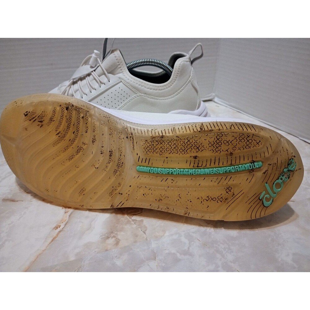 Clove Shoes Mens Size 10.5 Whute Slip On Nursing Walking Sneakers Comfort - Picture 8 of 9